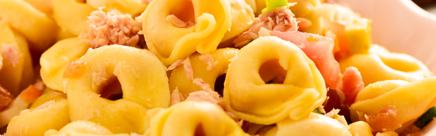Foto von bio-Tortellini